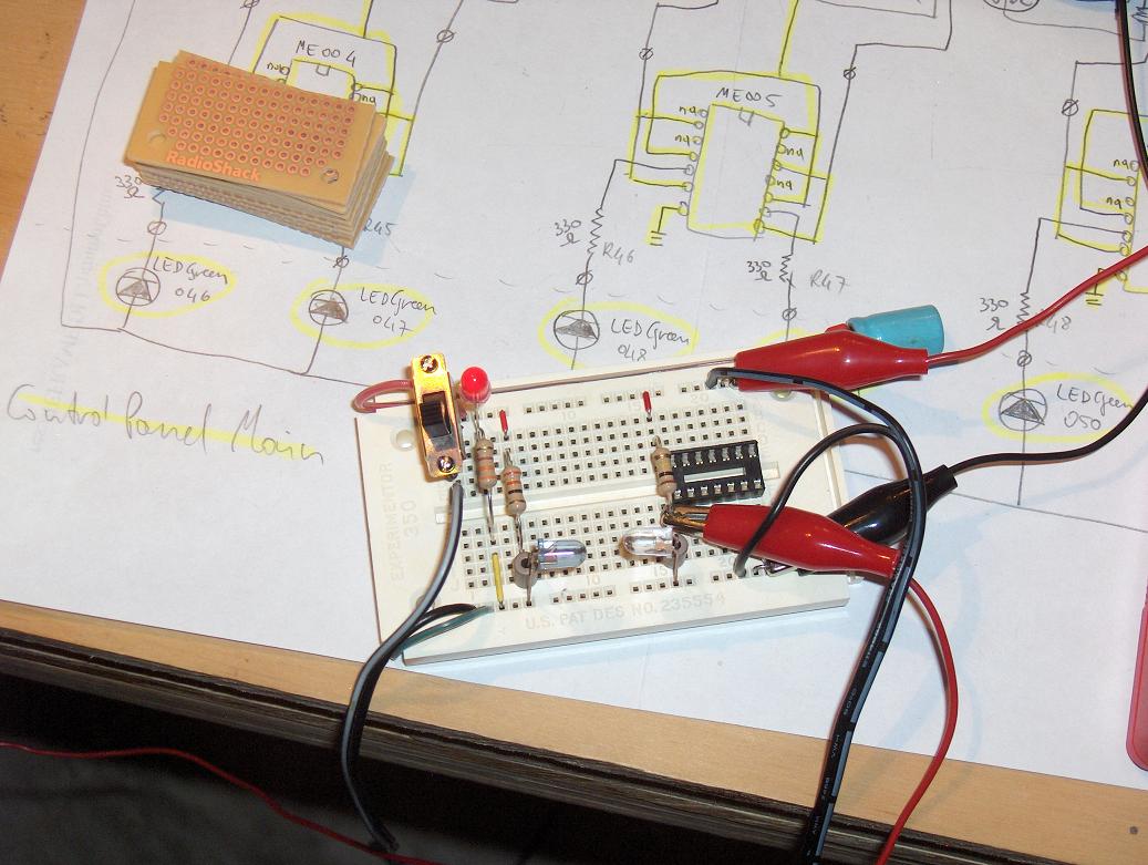 12/30/2012 ~ Breadboard setup for InfraRed Emittor and Detector.